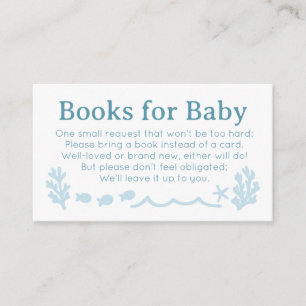 Nautical Books for Baby Enclosure Card