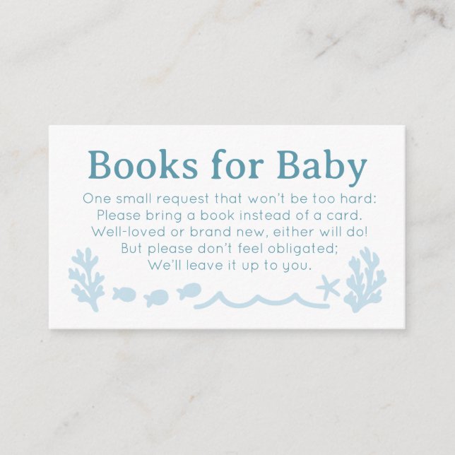 Nautical Books for Baby Enclosure Card (Front)