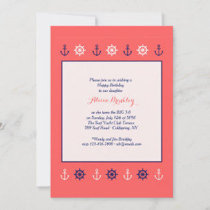 Nautical Border Invitation