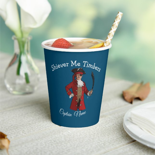 Nautical Boy Pirate  Paper Cups (Insitu)