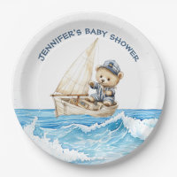 Nautical Boy Sailor Teddy Bears Baby Shower