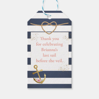 Nautical Bridal Shower Gift Tags
