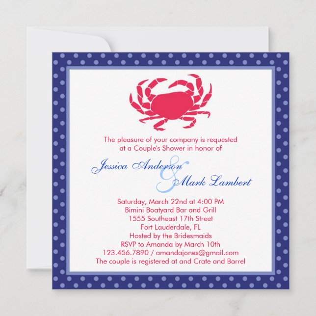 Nautical Bridal Shower Invitation (Front)