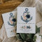 Nautical Bridal Shower Invitation with Florals