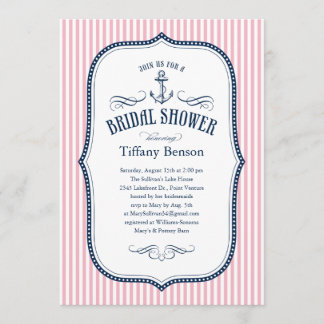 Nautical Bridal Shower Invitations
