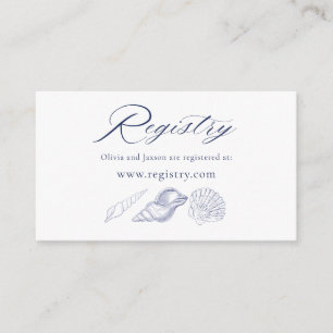 Nautical Bridal Shower Registry Enclosure Card