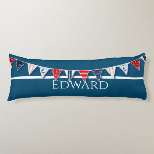 Nautical Bunting Body Cushion
