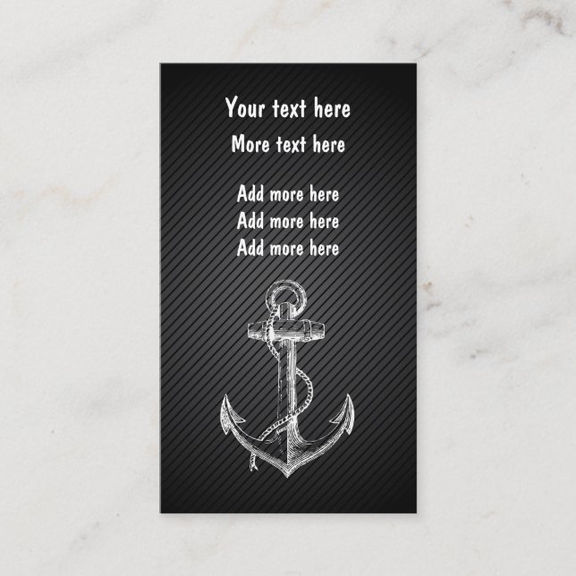 Nautical Business Anchor Theme Card (Front)