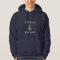 Nautical Captain Boat Name Anchor Blue Gold Hoodie
