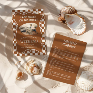 Nautical Captain Hat Bachelorette Invitation