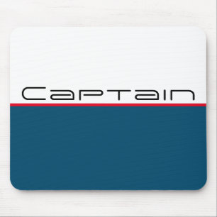 Nautical Captain Sport Stripe Mouse Pad