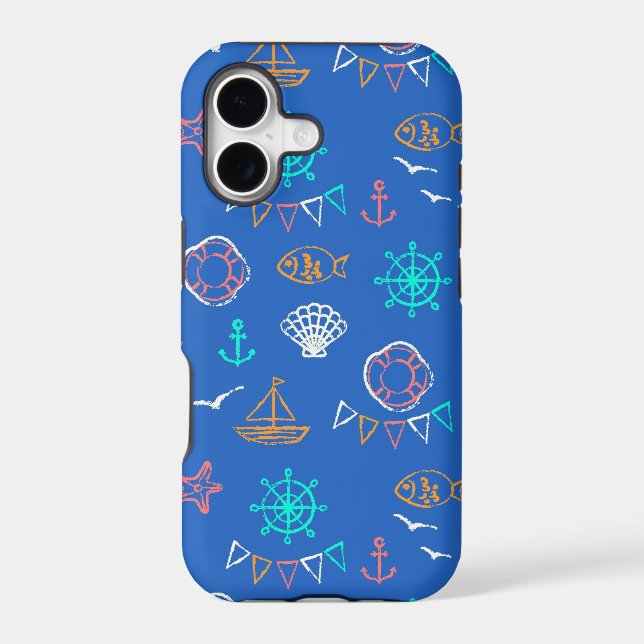 Nautical Chalk Drawing Pattern 1 (Back)