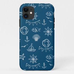 Nautical Chalk Drawing Pattern 2 Case-Mate iPhone Case