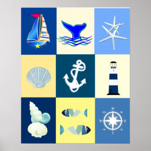 Nautical Charm  Poster