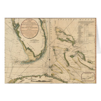 Nautical Chart of the Gulf of Florida