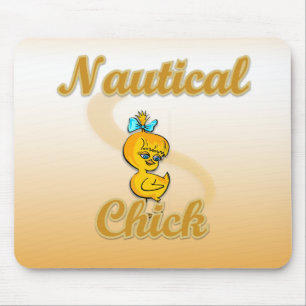 Nautical Chick Mouse Pad