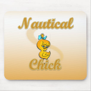Nautical Chick Mouse Pad