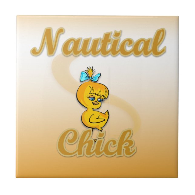 Nautical Chick Tile (Front)