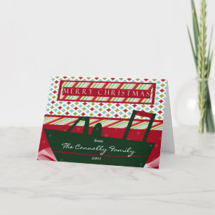 Nautical Christmas Card for Boat Lovers