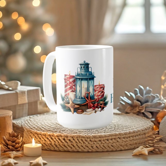 Nautical Christmas Customisable Coffee Mug (Creator Uploaded)
