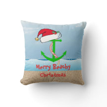 Nautical Christmas Pillow