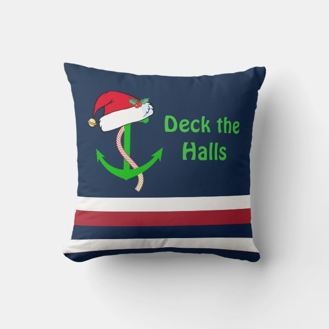 Nautical Christmas Pillow (Front)