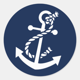 Nautical Classic Round Sticker
