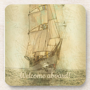 Nautical Classic Ship (Neutral) Coaster
