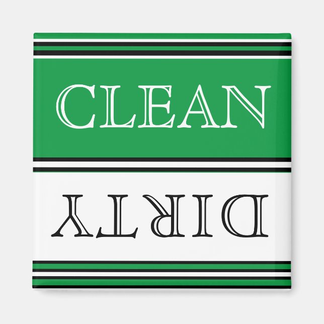 Nautical Clean Dirty Dishwasher Dirty Clean Clean  Magnet (Front)