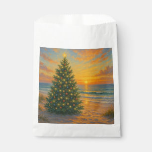 Nautical/Coastal Christmas tree beach Favour Bags