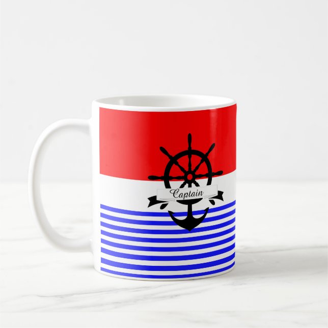 Nautical Coffee Mug (Left)