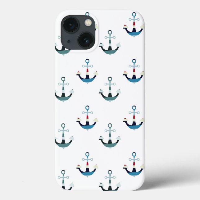 Nautical Colourful Anchors Case-Mate iPhone Case (Back)