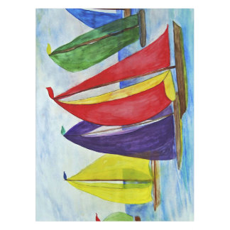 Nautical Colourful Sails Tablecloth