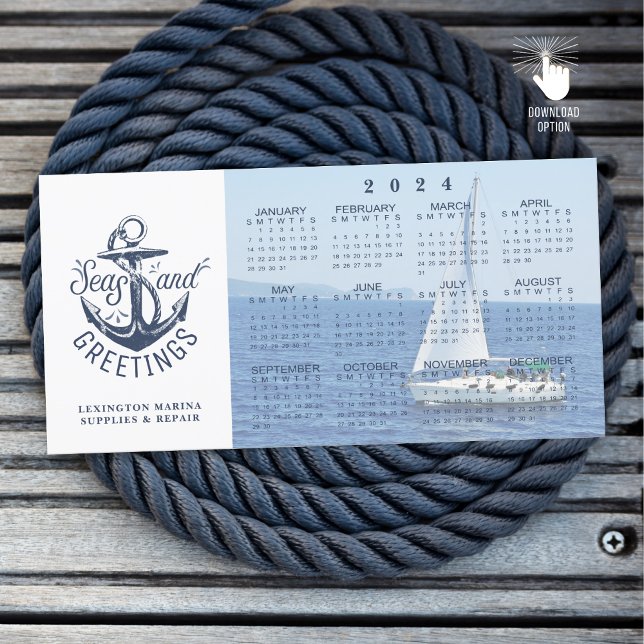 Nautical Company 2024 Calendar SEAS AND GREETINGS Holiday Card (Creator Uploaded)