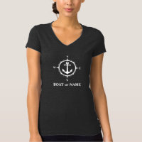 Nautical Compass Anchor Your Boat or Name Grey