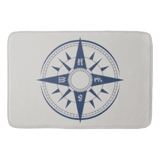 Nautical Compass Bath Mats