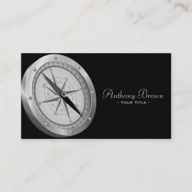 Nautical Compass Business Card (Front)