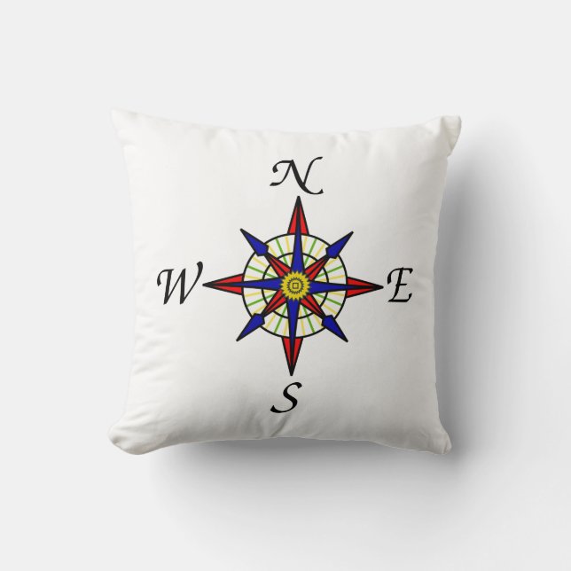 Nautical Compass Cushion (Front)