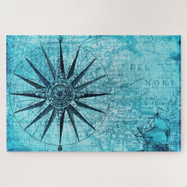 Nautical Compass Jigsaw Puzzle (Horizontal)