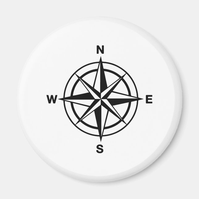 Nautical Compass Magnet (Front)