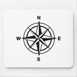 Nautical Compass Mouse Pad