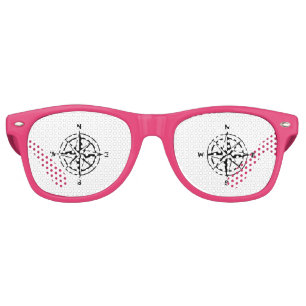 Nautical Compass Retro Sunglasses