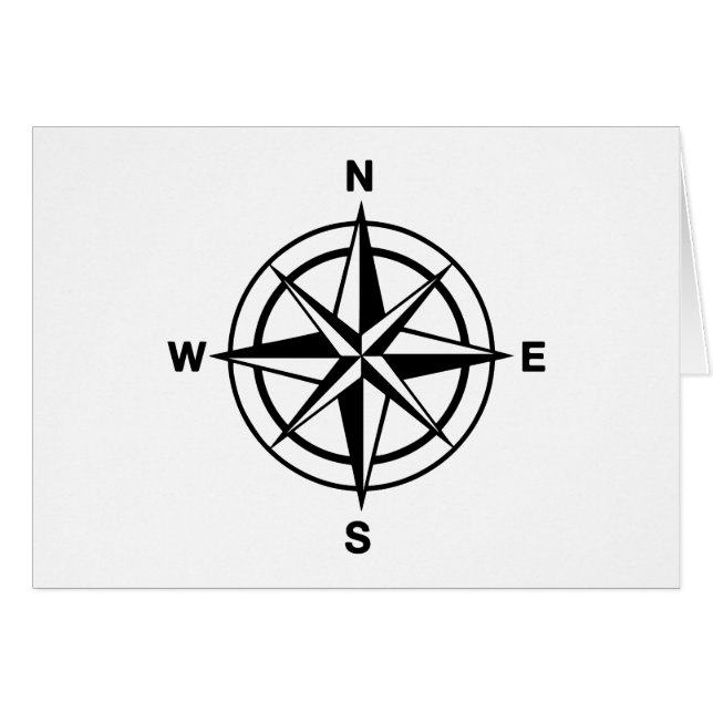 Nautical Compass Rose (Front Horizontal)