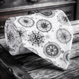 Nautical Compass Rose Men’s Tie