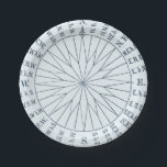Nautical Compass Rose Seaside Wedding Paper Plate<br><div class="desc">Nautical Compass Rose Seaside Wedding Paper Plates</div>