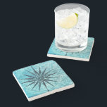Nautical Compass Stone Coaster<br><div class="desc">Stone Type: Marble It’s five o’clock somewhere; stir up a little magic and serve your drinks on stylish stone coasters. Your design, monogram, or text will look stunning against the stone backdrop of your choice. Tip: Custom coasters makes great housewarming & hostess gifts! Dimensions: 4" x 4" Choose from marble,...</div>