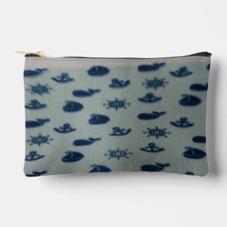 Nautical cosmetic pouch