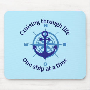 Nautical Cruising Life Mouse Pad