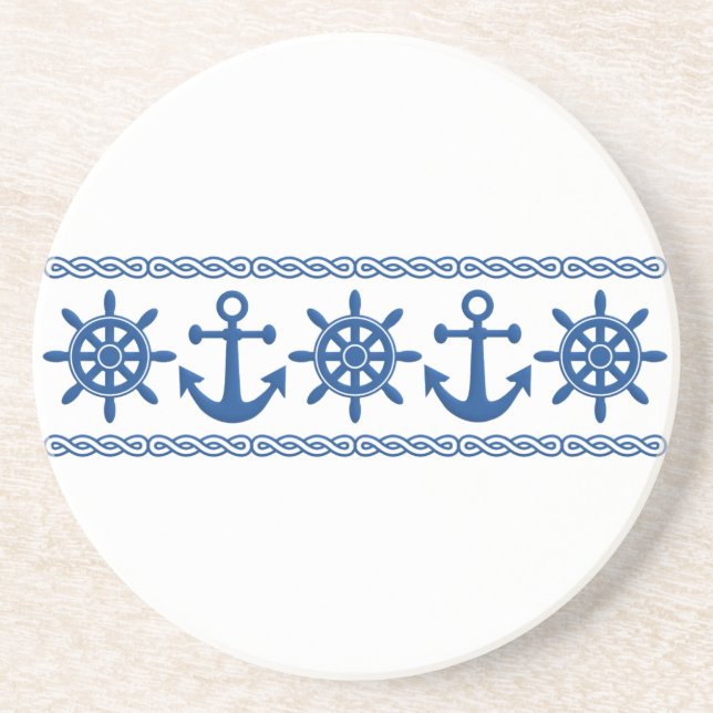Nautical custom coaster (Front)
