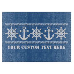 Nautical custom cutting boards